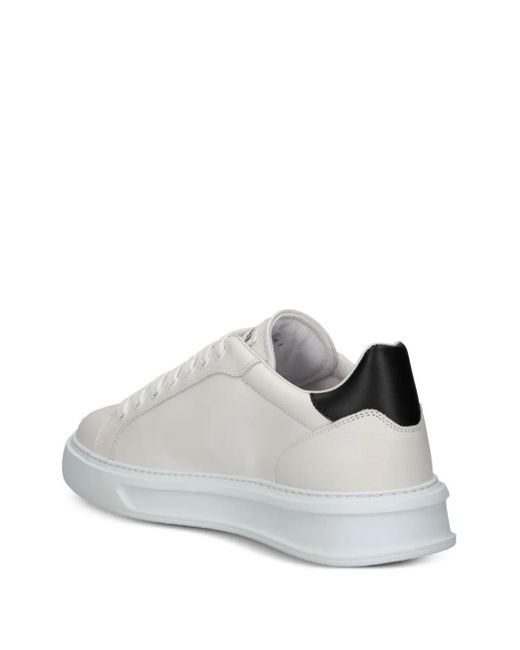 Roberto Cavalli White Mirror Snake-Appliqué Sneakers for men