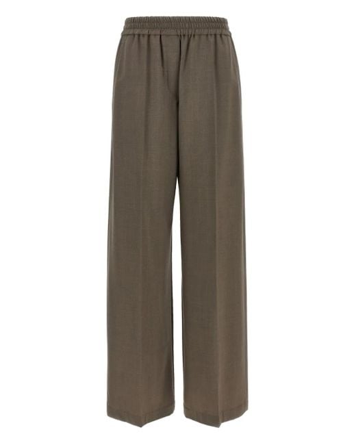 Pantaloni Con Vita Elasticizzata di Brunello Cucinelli in Gray