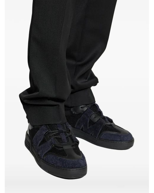 Moschino Black M-Logo Lace-Up Sneakers for men