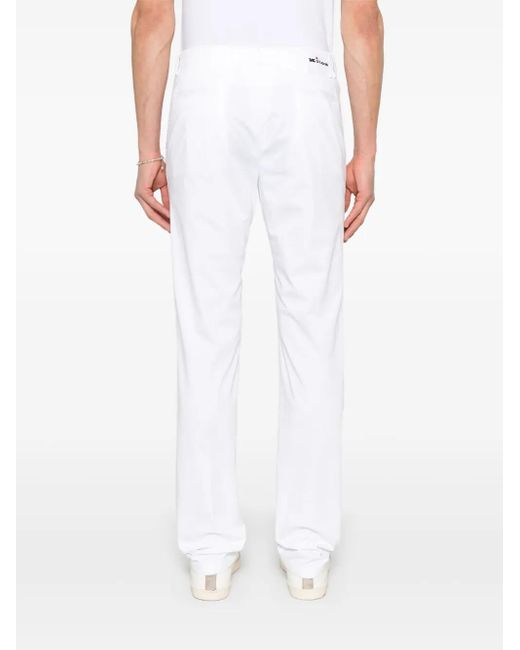 Pantalon Chino En Coton Kiton pour homme en coloris White