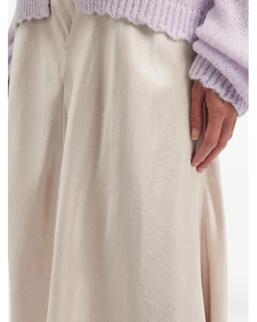 B+ AB White Panelled Midi Skirt