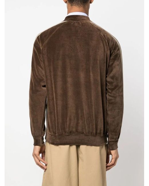 Needles Brown Velvet-Effect Jacket for men