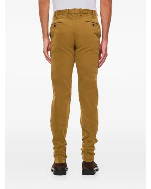 PT Torino Natural Button-Zip Trousers for men