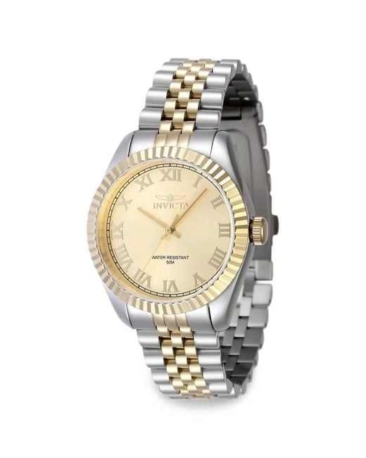 INVICTA WATCH White Specialty 36Mm Fluted Bezel Watch