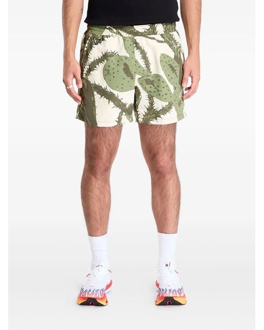 Nike Green Cactus-Print Shorts for men