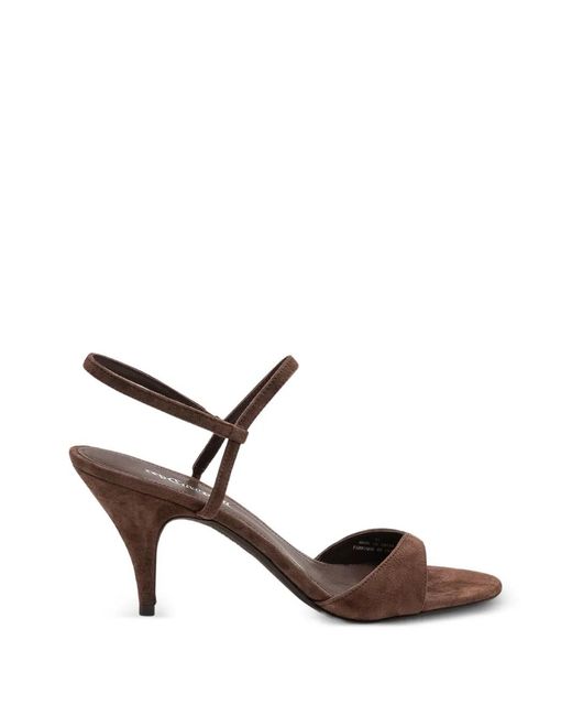 Jeffrey Campbell Brown Calla Suede Sandals