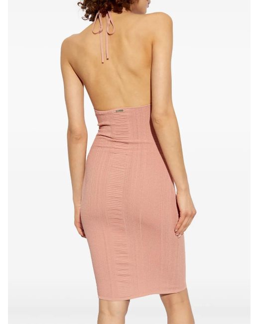 Robe Mi-Longue À Découpes DSquared² en coloris Pink