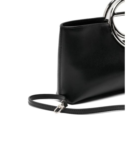 Coperni Black Leather Tote Bag