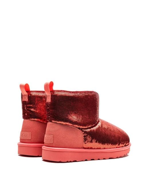 Ugg Red Classic Mini "Starfish" Boots
