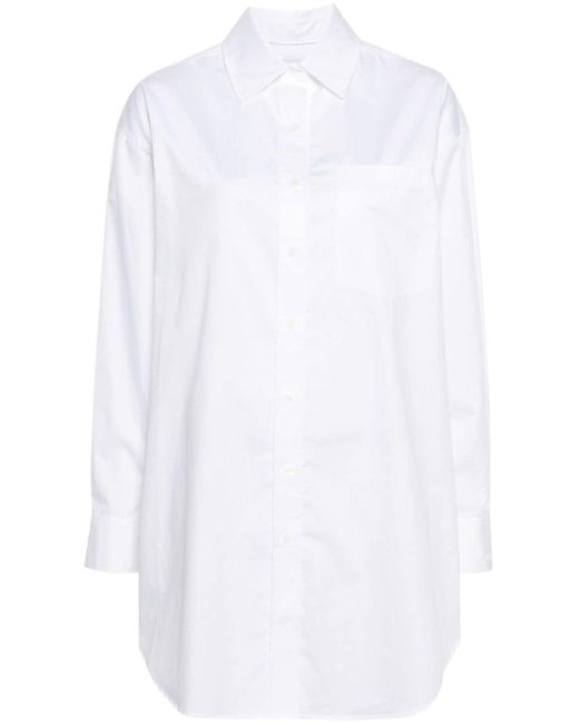 Calvin Klein White Plain Cotton Shirt