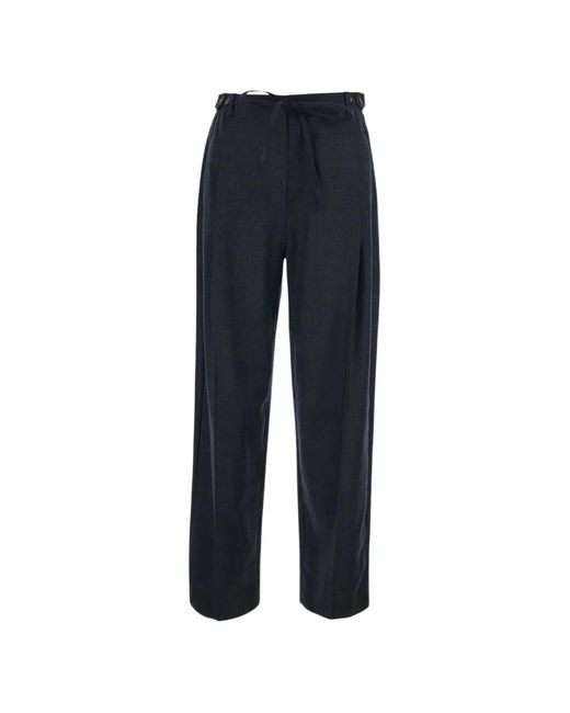 Tela Blue Belted Pleated Trousers