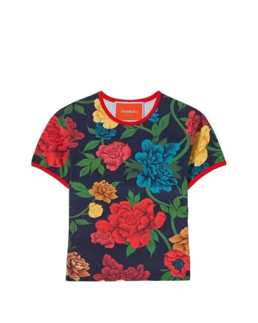 LaDoubleJ Red The Cu-Tee Crop Top