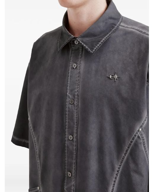 FIVE CM Gray Short-Sleeve Shirt for men