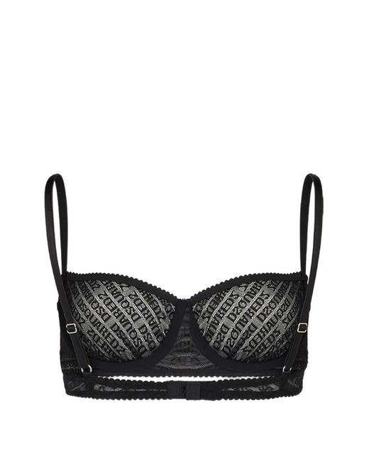 DSquared² Black Balconette Bra