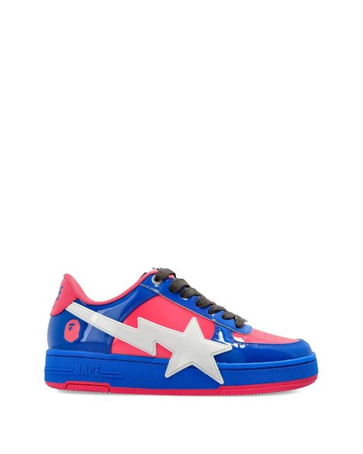 A Bathing Ape Blue Star-Logo Sneakers for men
