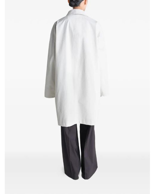 Lemaire White Pocket Parka Raincoat
