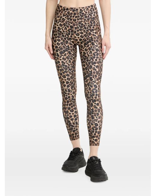 DKNY Natural Leopard-Print Leggings