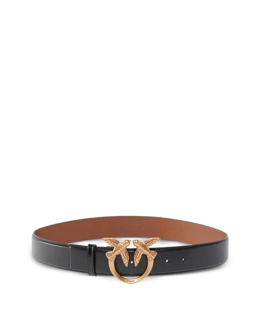 Pinko White Bird Buckle Belt