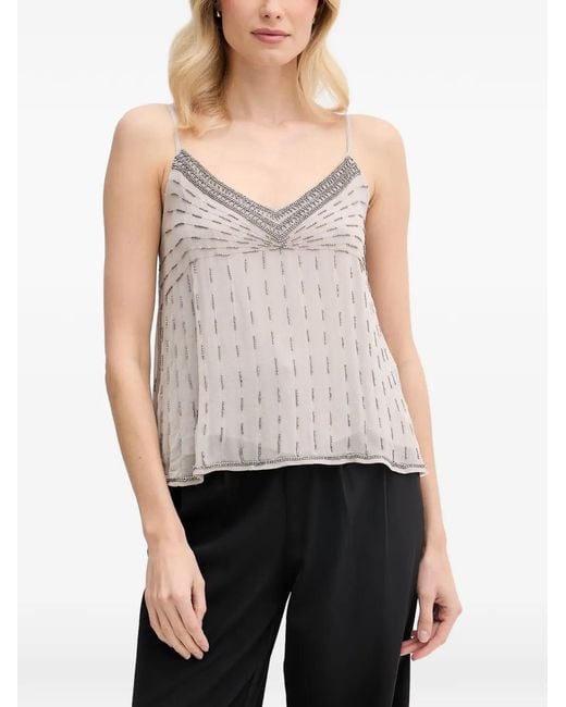 INTROPIA Gray Haut Gabriela À Perles