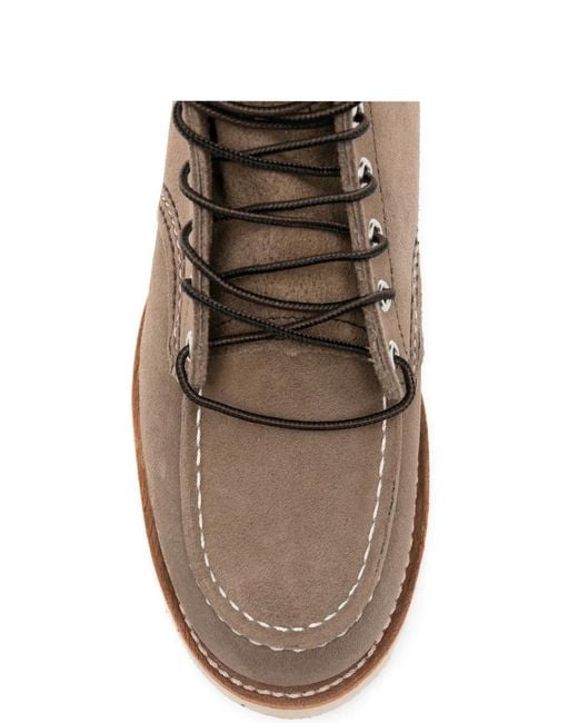 Red Wing Brown Classic Moc Boots for men