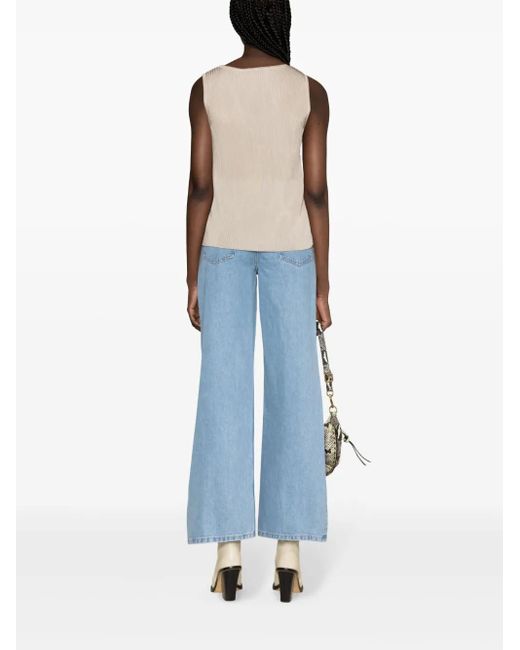 A.P.C. Natural Ribbed-Knit Top