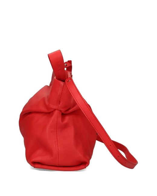 Vic Matié Red Sac Porté Épaule À Fronces