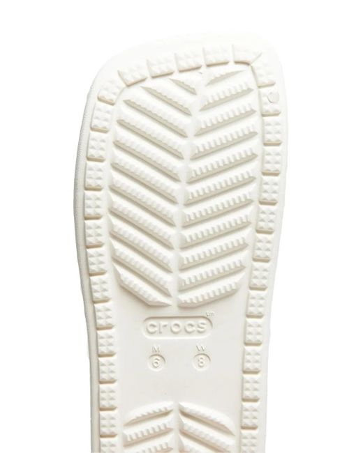 Clogs Classic Con Suola Rialzata di CROCSTM in White da Uomo