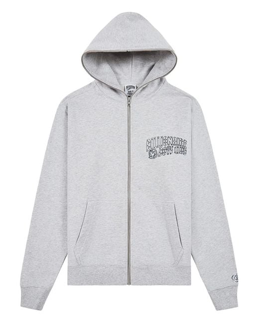 BBCICECREAM Gray Swerve Zip Hoodie for men