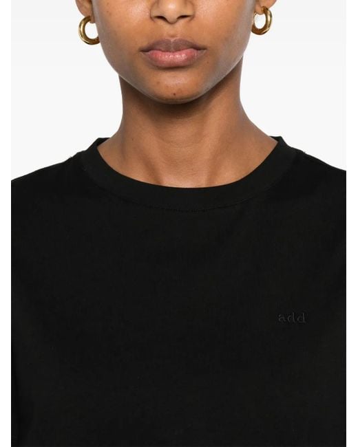 Add Black Cotton T-Shirt