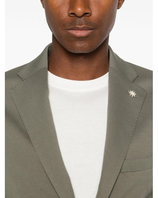 Manuel Ritz Gray Single-Breasted Suit for men