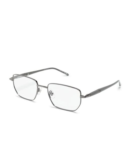 Montblanc Metallic Rectangle-Frame Glasses for men