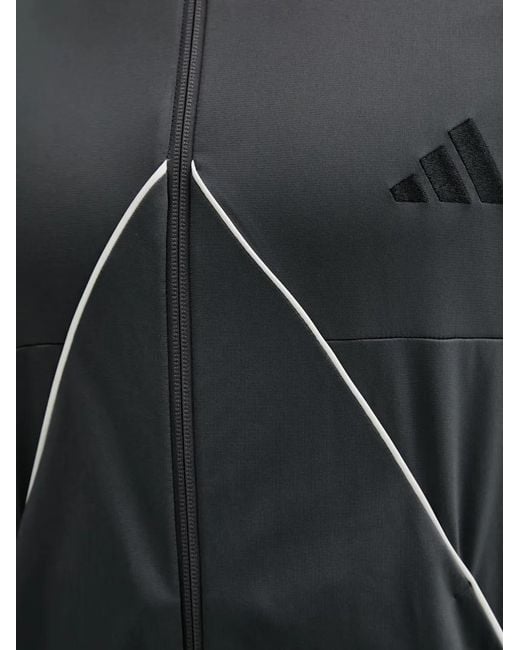 Adidas Gray Piped Zip-Up Jacket for men