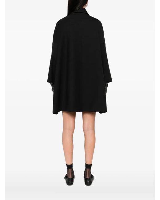 P.A.R.O.S.H. Black Button-Up Cape