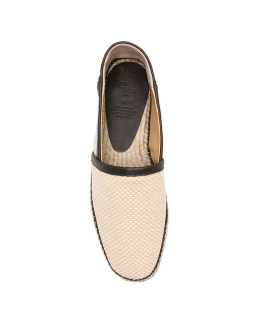 Castaner White Leather-Trim Espadrilles for men