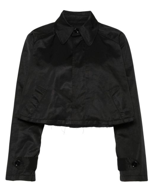 Veste crop à coutures contrastantes MM6 by Maison Martin Margiela en coloris Black