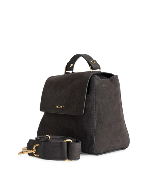 Orciani Black Small Sveva Shoulder Bag