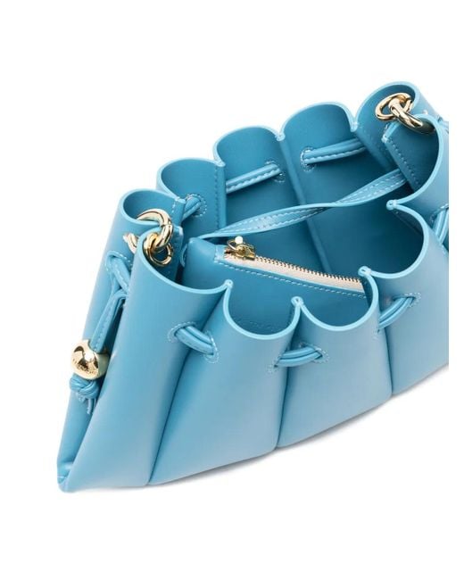 THEMOIRÈ Blue Calipso Shoulder Bag