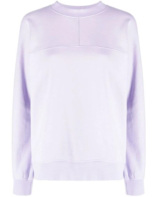 Karl Lagerfeld White Logo-Print Crew Neck Sweatshirt