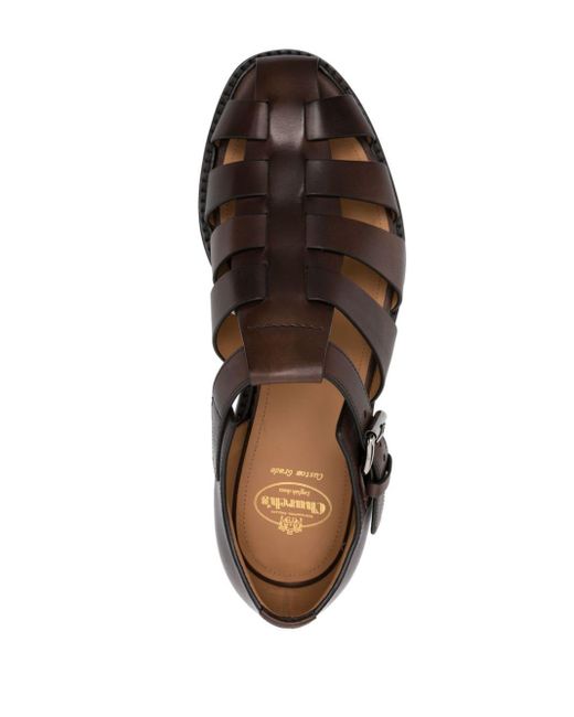 Church's Brown Fisherman 3 Leather Sandals for men