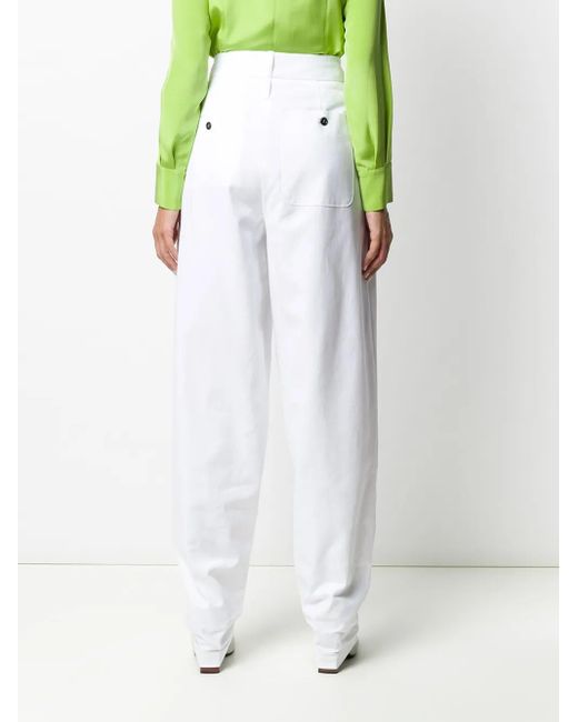 Jejia White Oversized Tailored Trousers