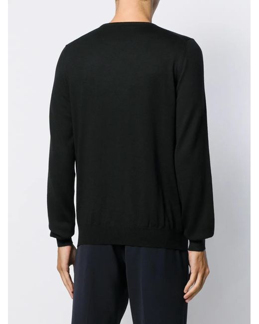 D4.0 Black Long Sleeve Jumper for men