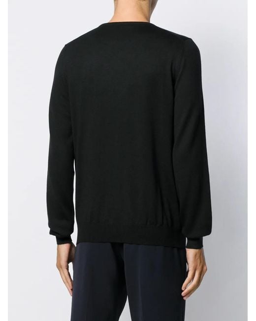D4.0 Klassischer Pullover in Black für Herren