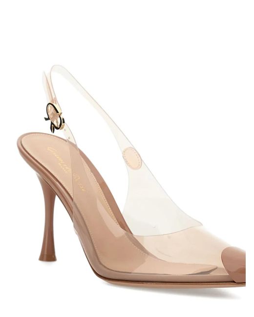 Gianvito Rossi Natural Diana Slingback Pumps