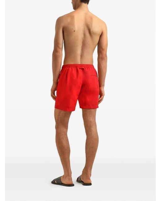 Orlebar Brown Red Drawstring Swim Shorts for men