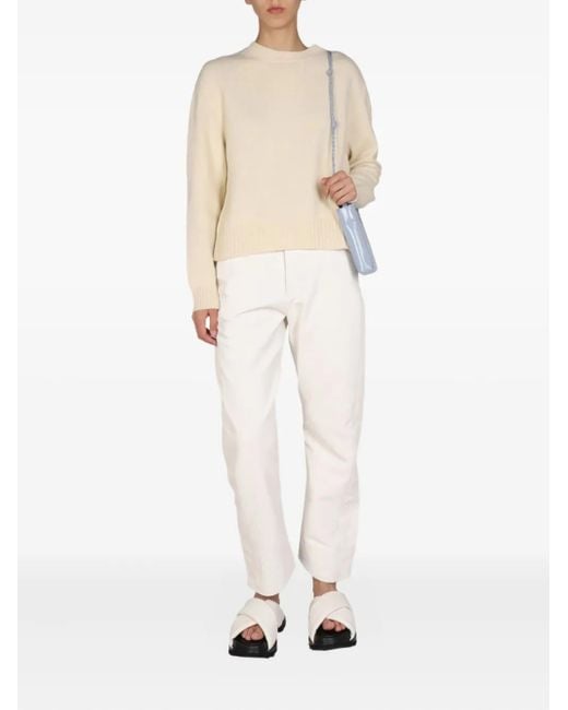 Jil Sander Natural Button-Detail Sweater