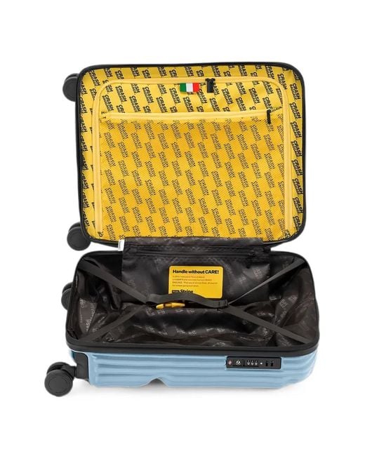 Crash Baggage Blue Small Stripe Suitcase