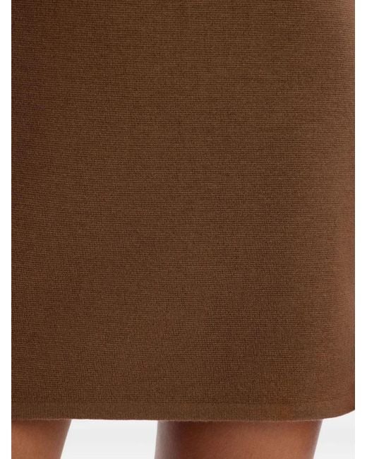 12 STOREEZ Brown Sleeveless Scoop-Neck Mini Dress