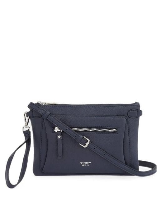 Osprey Blue Ruby Leather Crossbody Bag