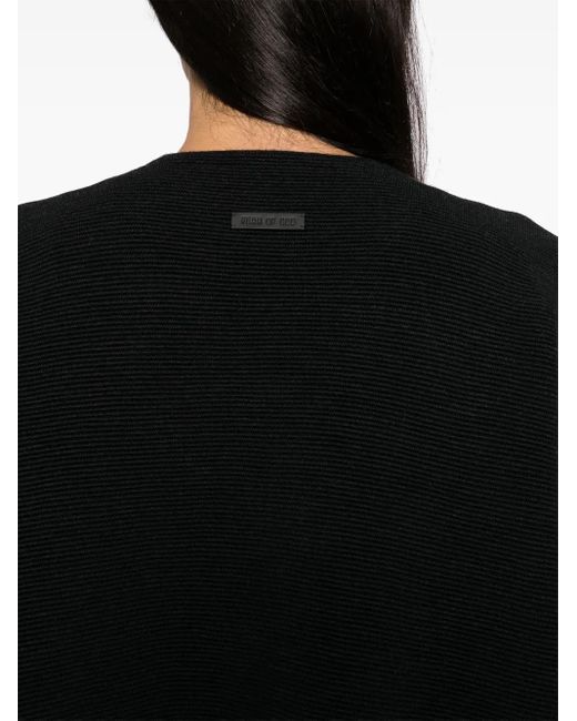 Fear Of God Black Ottoman Straight Neck Jumper for men