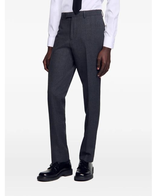 Sandro Straight Pantalon in het Gray voor heren